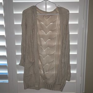 Size Small Pink Republic Beige Knitted Cardigan